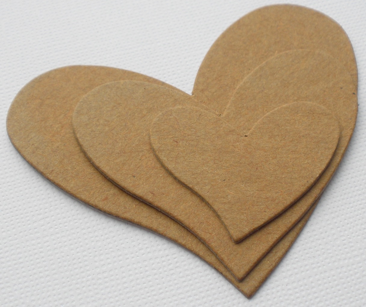 {6} *LAYERED HEARTS* Raw Bare Chipboard Die Cuts eBay