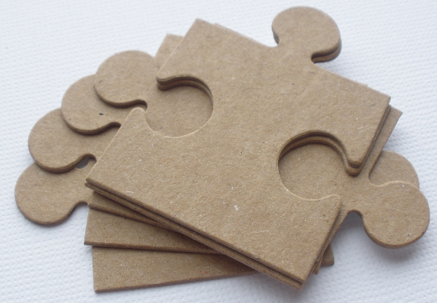 {4} *PUZZLES* Small Puzzle Pieces Bare Chipboard Die Cuts eBay